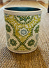 Fabric Wastebasket - "Seville" in Green & Lemongrass by Galbraith & Paul