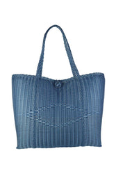 Medium, Solid in Fog Blue Tote