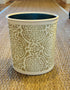 Fabric Wastebasket - "Pomegranate" in Oat on Cream by Galbraith & Paul