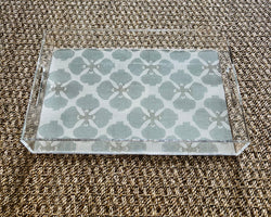 Acrylic Serving Tray with Galbraith & Paul Fabric Insert-