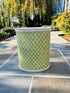 Fabric Wastebasket-Lime Green "Links" Galbraith & Paul Fabric