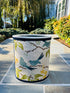 Fabric Wastebasket - "Birds" on Flax by Galbraith & Paul