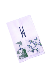 Hand Towel - Sumi in Blue & Green by Galbraith & Paul