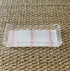 Acrylic Rectangle Tray with Laminated Insert - "Ferns" in Pink