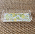 Acrylic Rectangle Tray with Laminated Insert - "Persian Garden" in Yellow