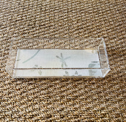 Acrylic Rectangle Tray with Laminated Insert - 