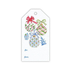 Handpainted Chinoiserie Ornaments Gift Tag