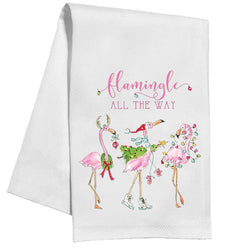 Flamingo All The Way Flamingo Trio Kitchen Towel