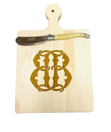 1 Letter Monogrammed Artisan Cutting Board (Lots of Letters in stock)