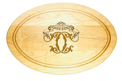 Single Letter Monogrammed Cutting Board  (Start at $68. Lots of Sizes)