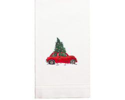 Hand Embroidered Christmas Towel