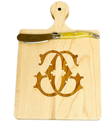 1 Letter Monogrammed Artisan Cutting Board (Lots of Letters in stock)