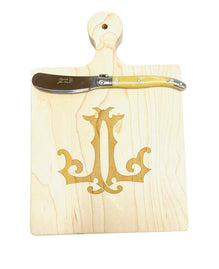 1 Letter Monogrammed Artisan Cutting Board (Lots of Letters in stock)