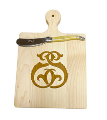 1 Letter Monogrammed Artisan Cutting Board (Lots of Letters in stock)