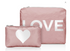 Shimmering Pink Sands with White "LOVE" or Heart