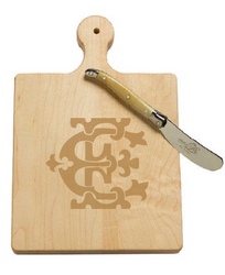 1 Letter Monogrammed Artisan Cutting Board (Lots of Letters in stock)