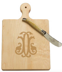 1 Letter Monogrammed Artisan Cutting Board (Lots of Letters in stock)