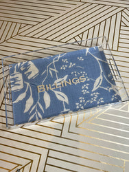Acrylic Serving Tray with Galbraith & Paul Fabric Insert - 