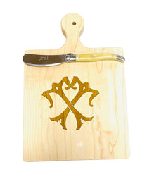 1 Letter Monogrammed Artisan Cutting Board (Lots of Letters in stock)