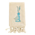 Turquoise Bunny Hand Towel