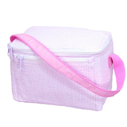 Insulated Lunchbox - Pink Seersucker