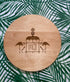 Flamingo Motif Monogrammed Cutting Board  (Start at $68. Lots of Sizes)