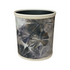 Black & Grey Abstract Fabric Wastebasket