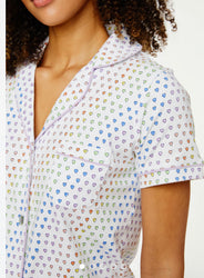 Disco Hearts Roller Rabbit Polo Short Pajamas